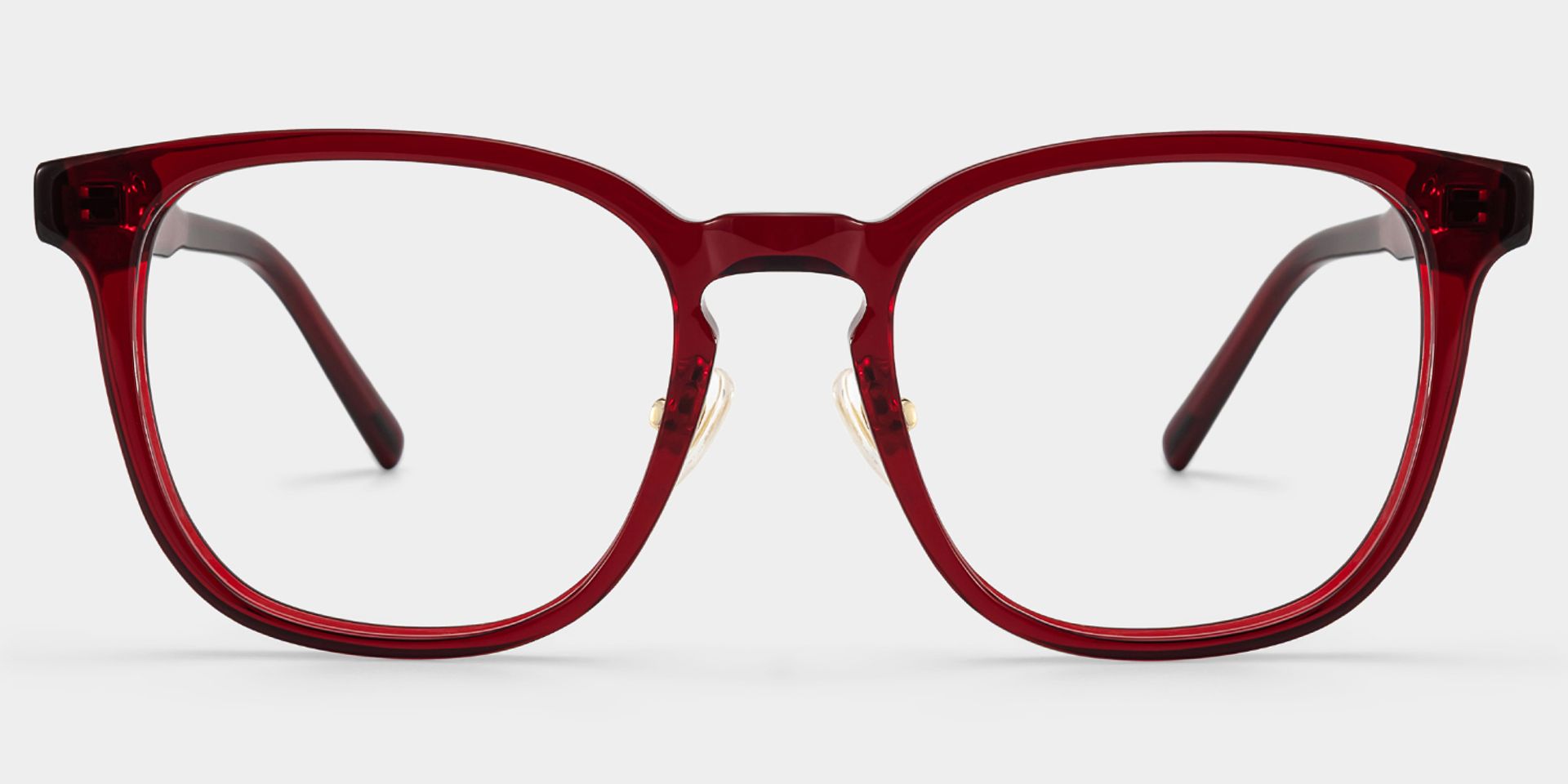 Hailey Rot Quadratisch Brille3