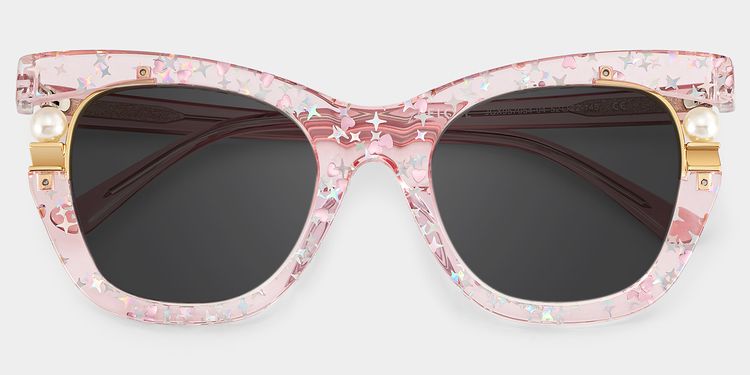 Pearl Rosa Cateye Sonnenbrille