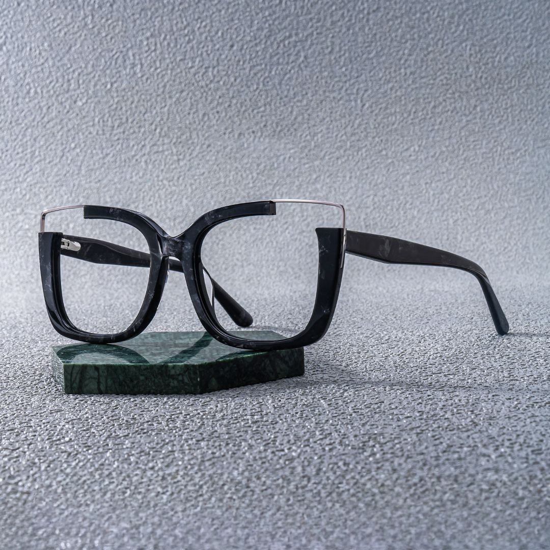 Dortch Schwarz Quadratisch Acetat Brille0