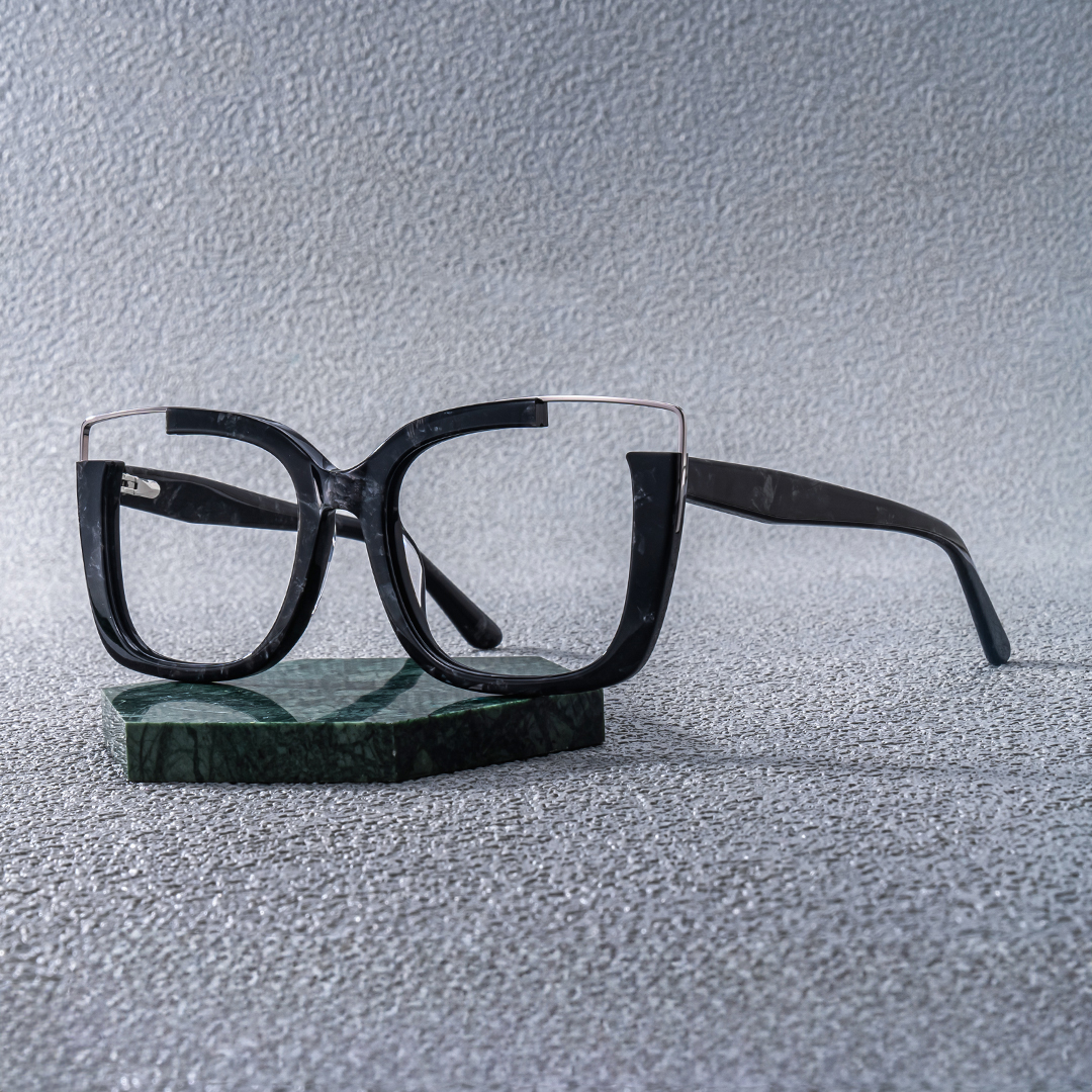 Dortch Schwarz Quadratisch Brille0