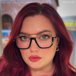 Oromiya Schwarz-Gold Pilot Brille6