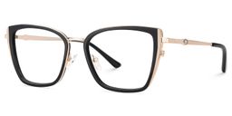 Juniper Schwarz Rechteckig Brille2
