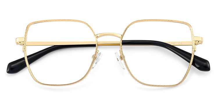 Fife Gold Geometrisch Brille