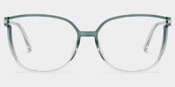 Walden Graugrün Quadratisch Brille1