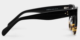 Tandy Tortoise Schwarz Rechteckige Brille3