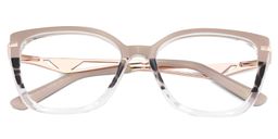 Margret Khaki-Tortoise Cateye Brille2