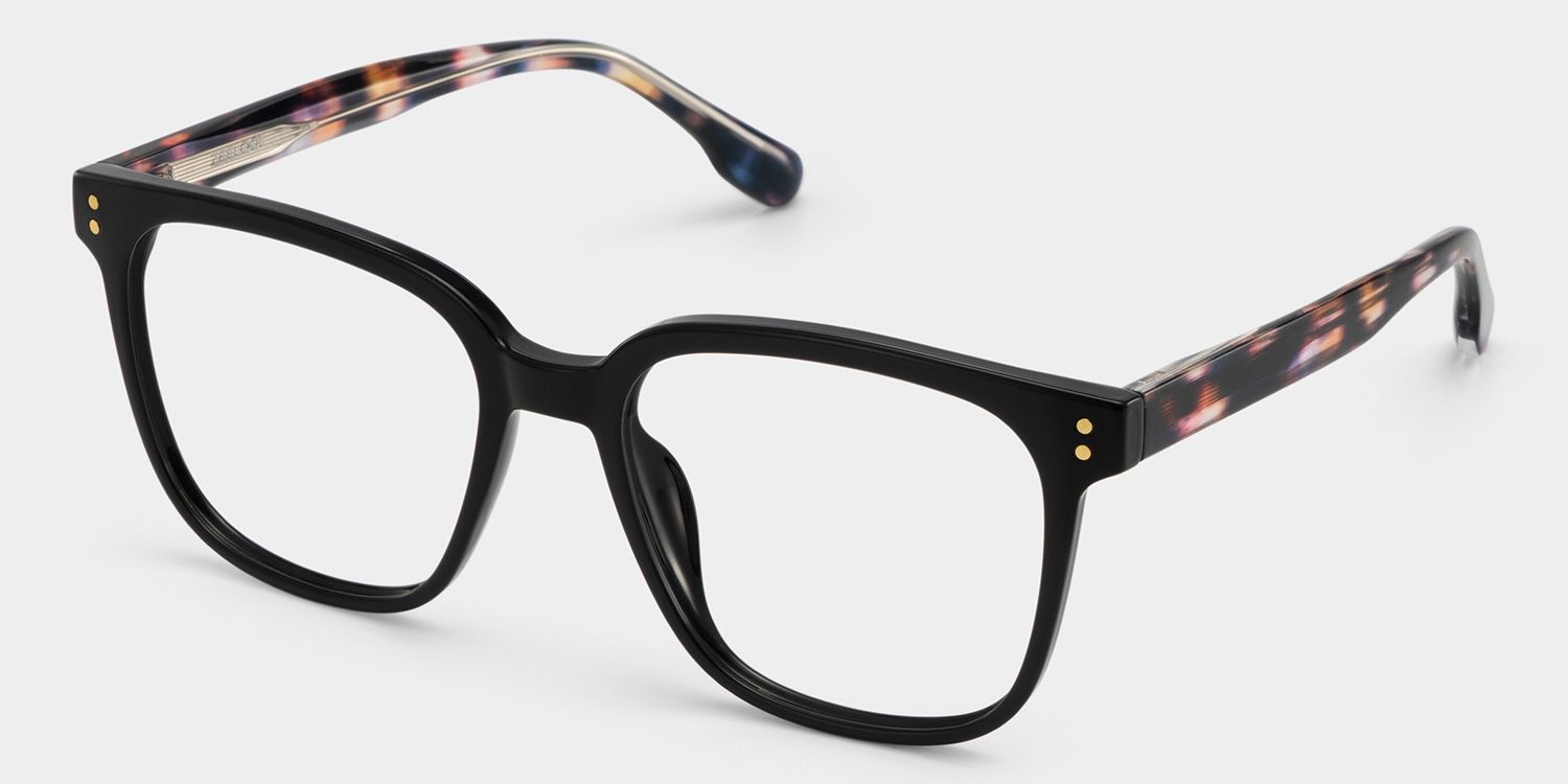 Donnalyn Schwarz Quadratisch Brille3