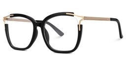 Sidibe Schwarz Quadratisch Brille2