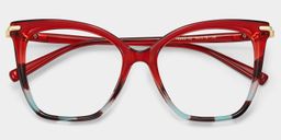 Lamar Rot Schmetterling Brille3