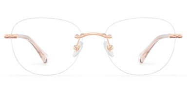 Jennifer Rosa-Gold Rund Brille