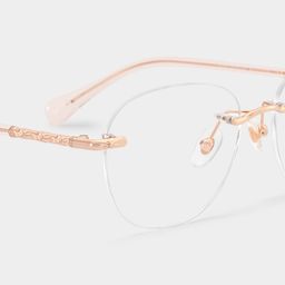 Jennifer Rosa-Gold Rund Brille6