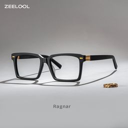 Ragnar Schwarz Rechteckig Brille0