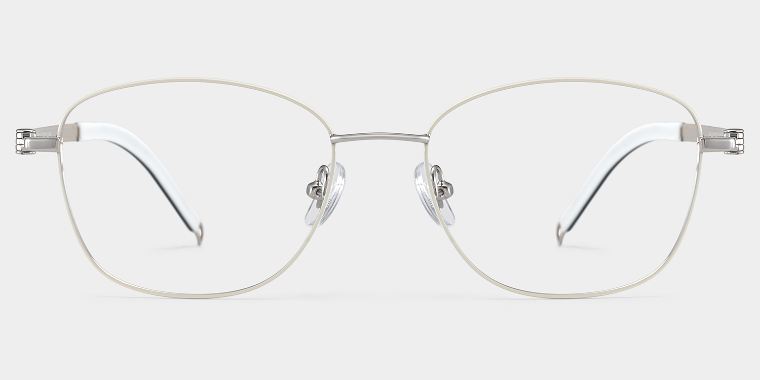Tianna Weiß Rechteckig Brille2
