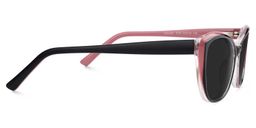 Fidelia Schwarz-Rosa Cateye Brille3