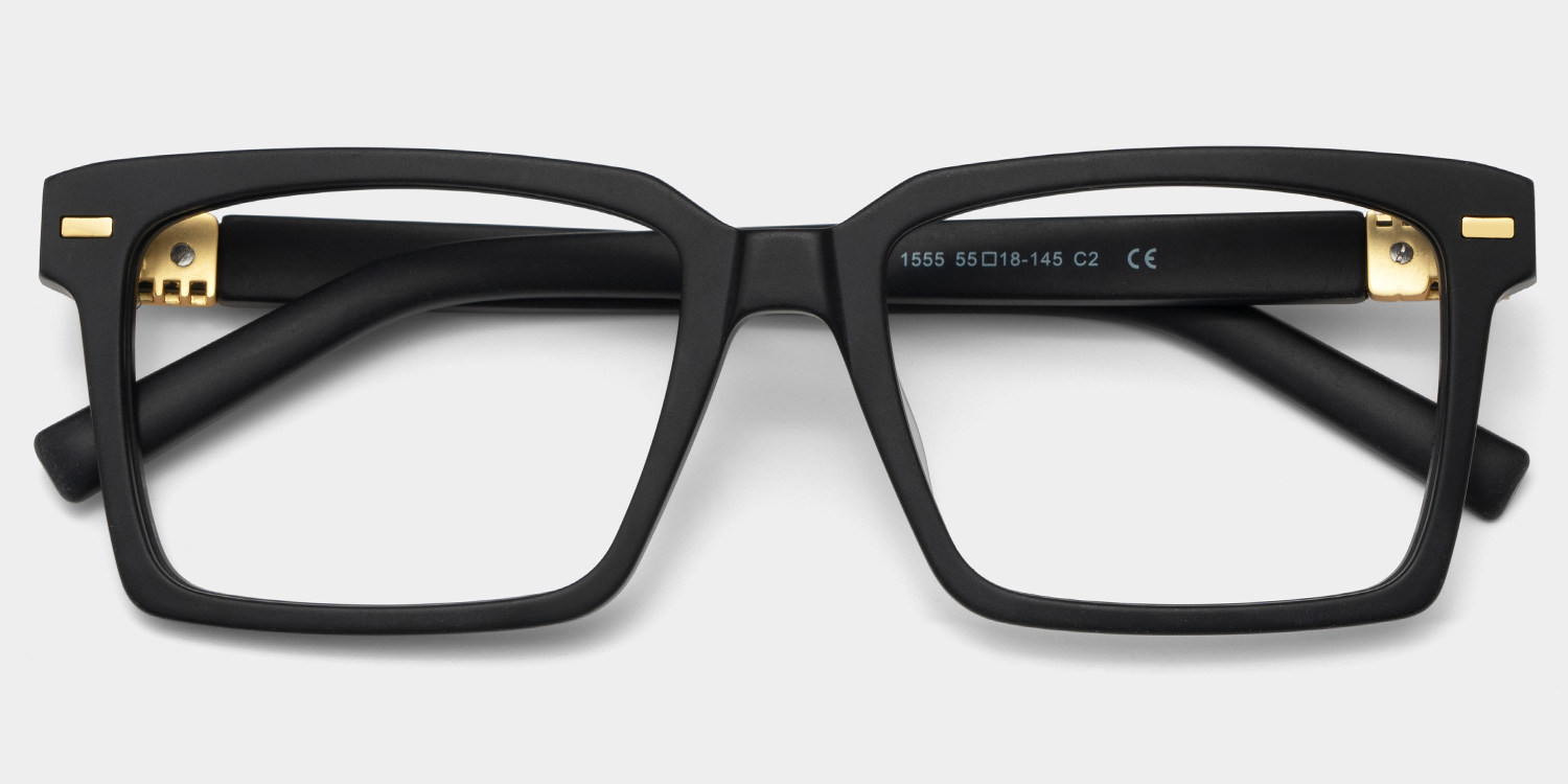 Ragnar Schwarz Rechteckig Brille3