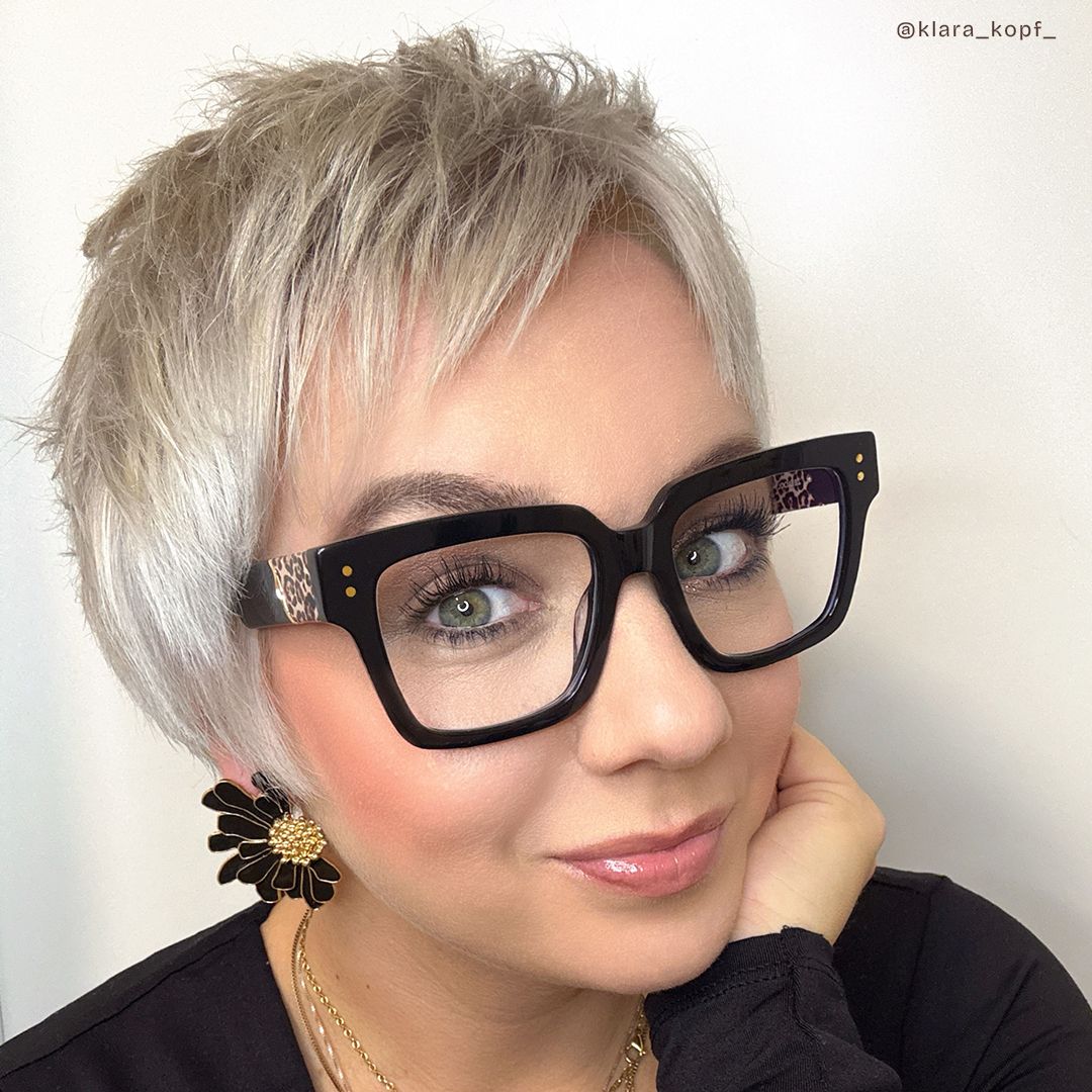Caius Schwarz Quadratisch Brille8