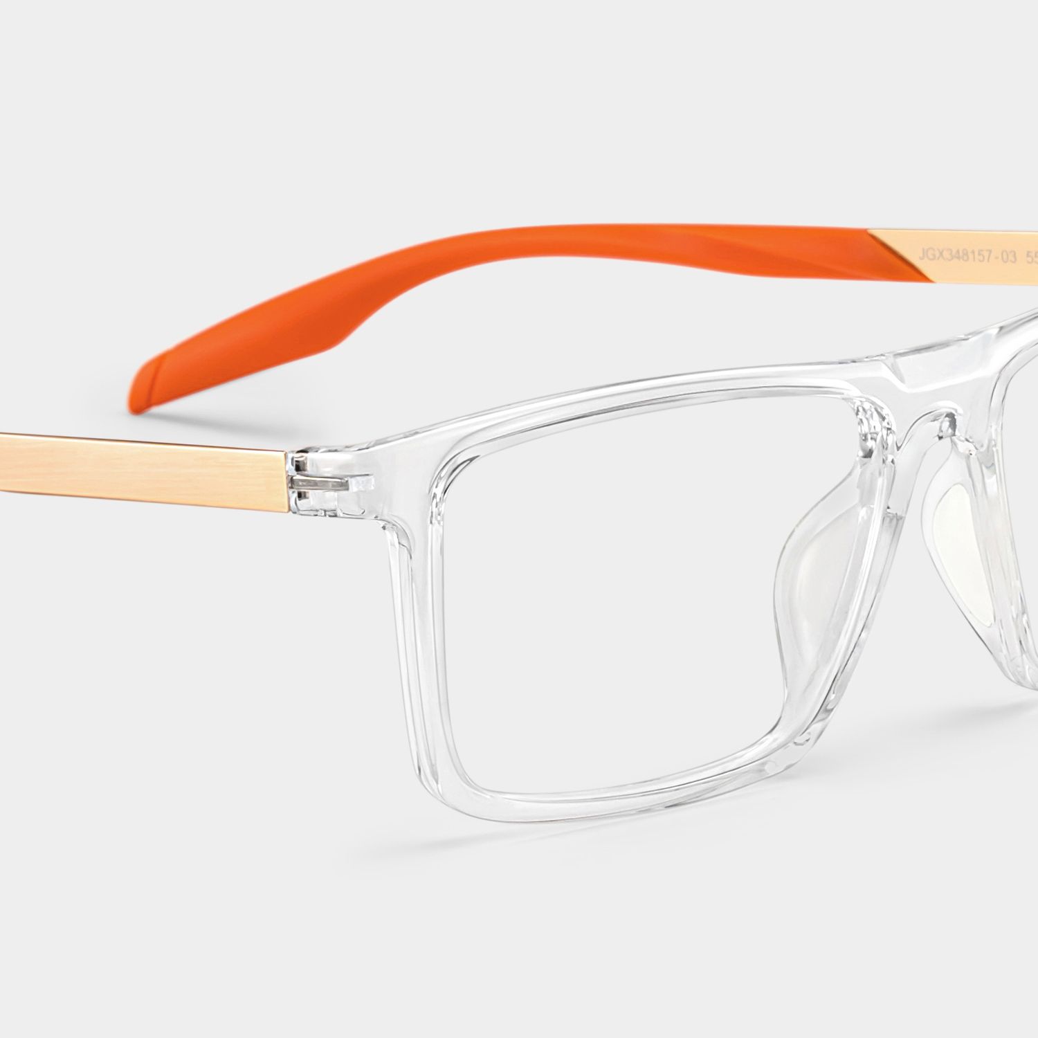 Active Klar Rechteckig Brille6