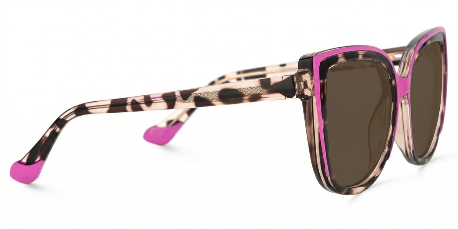 Fenn Tr90 Rosa-Tortoise Cat Eye Sonnenbrille | ZEELOOL3