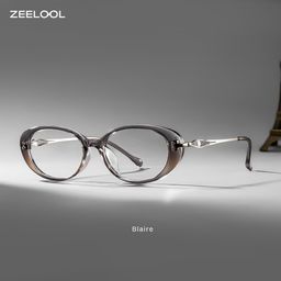 Blaire Grau Oval Brille0