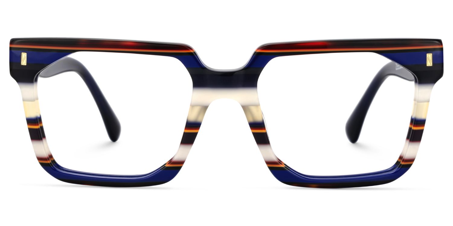 Laguer Blau Rechteckig Brille1