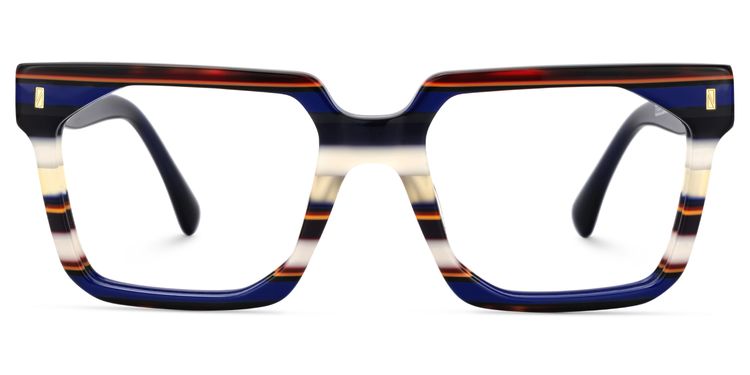 Laguer Blau Rechteckig Brille