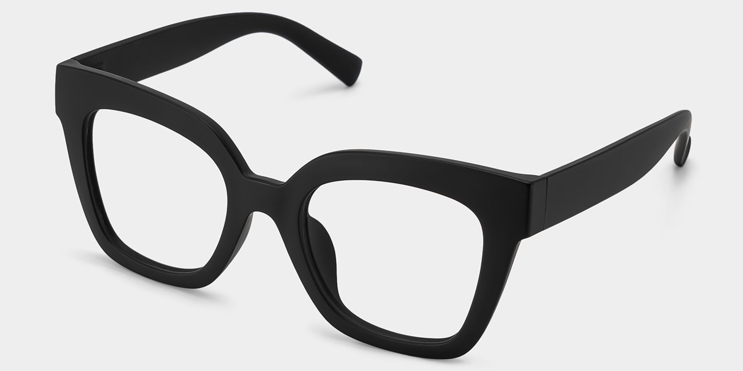 Malcolm Schwarz Quadratisch TR90 Brille2