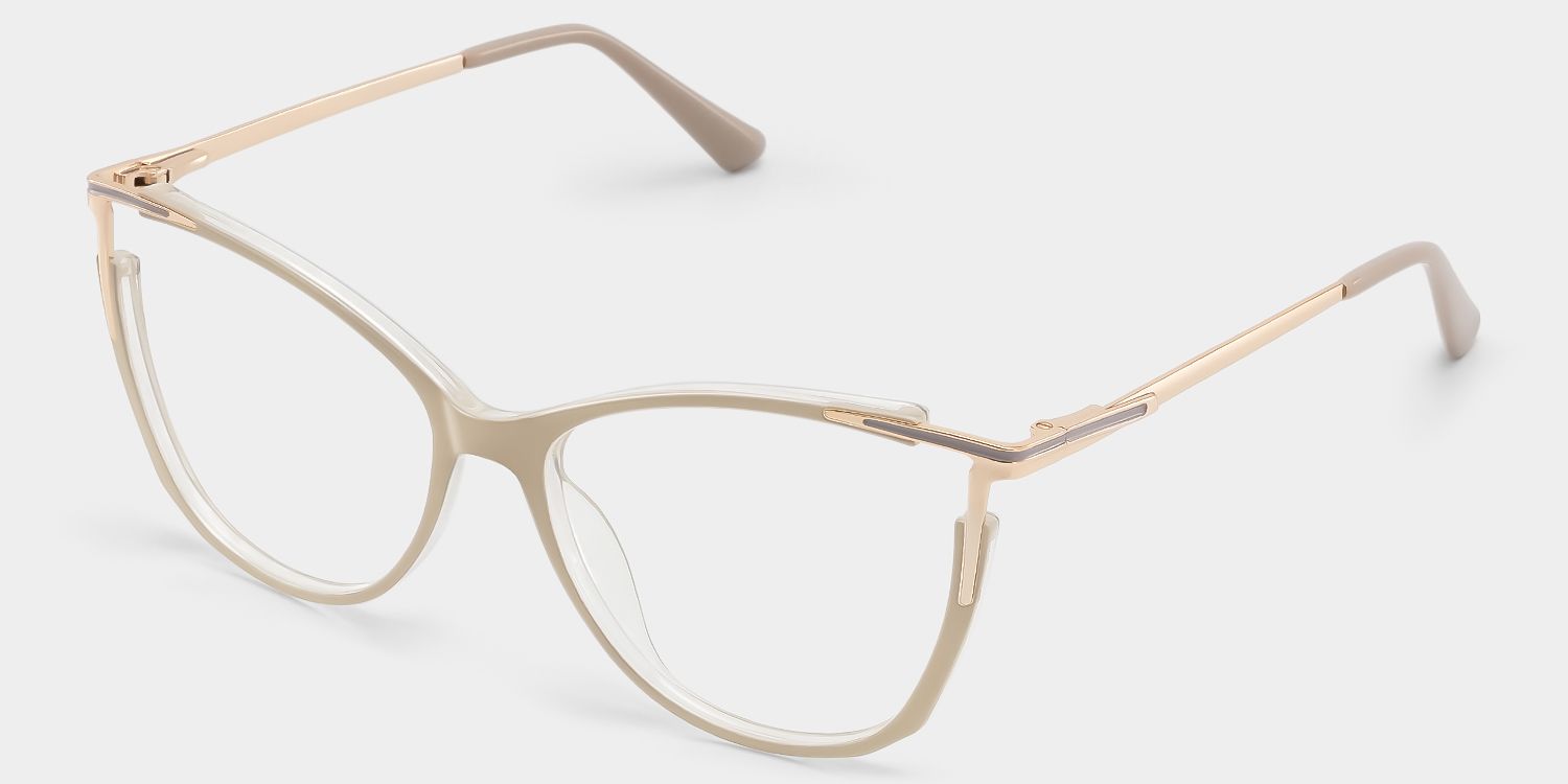 Pace Beige Cateye Brille2