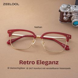 Nathan Rot Browline Brille1