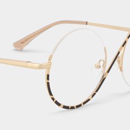 Alina Schwarz-Tortoise Rund Brille6