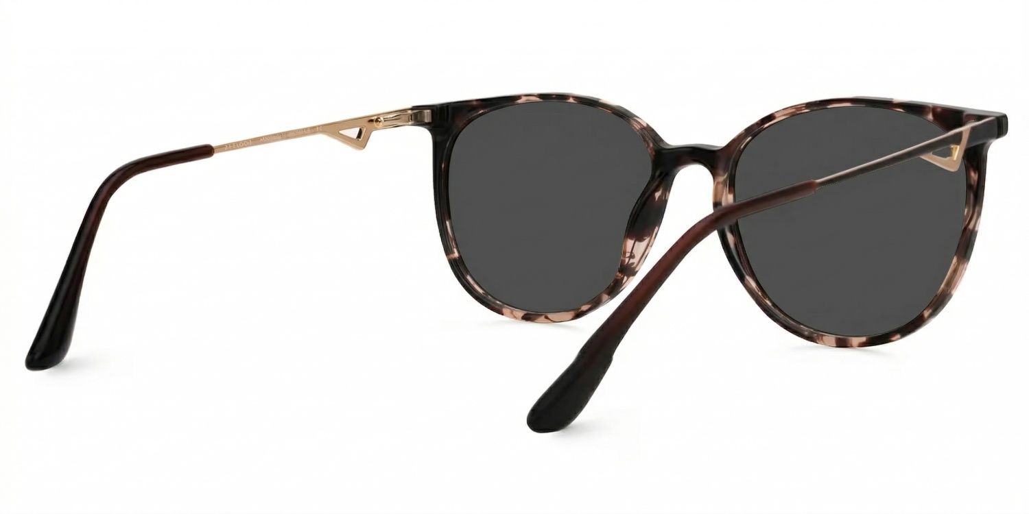 Babbage Schwarz-Tortoise Round Polarisierte Sonnenbrille zum Autofahren | ZEELOOL3