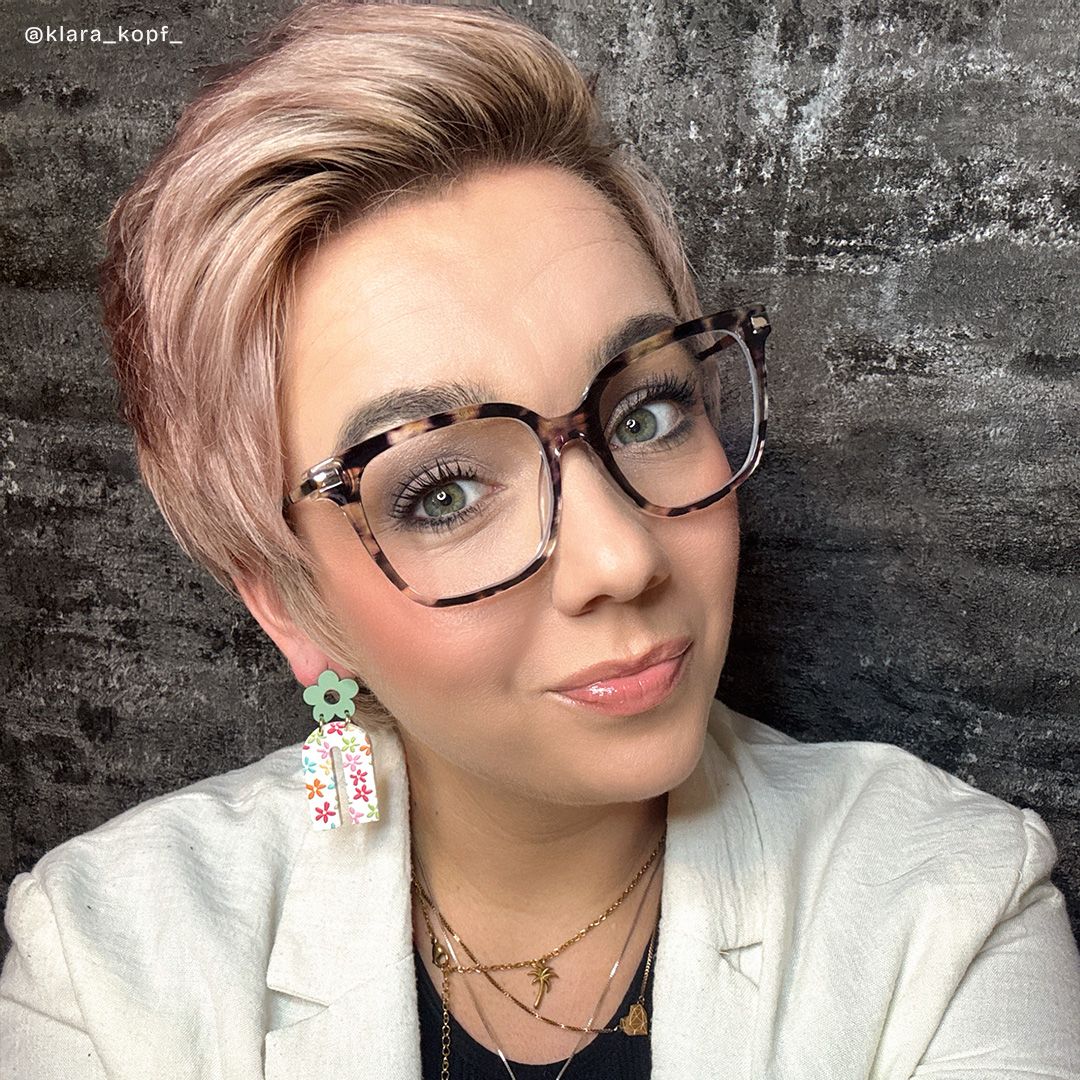 Jacqui Tortoise Quadratisch Brille7