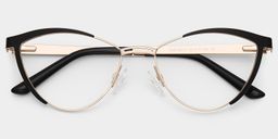 Sydney Schwarz Cateye Brille1