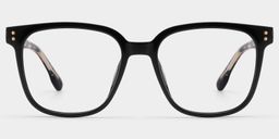 Donnalyn Schwarz Quadratisch Brille1