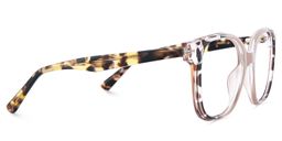 Siner Khaki-Tortoise Quadratisch Brille5