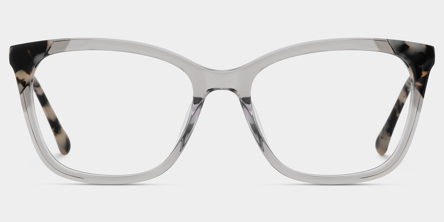 Juno Grau Rechteckig Brille2
