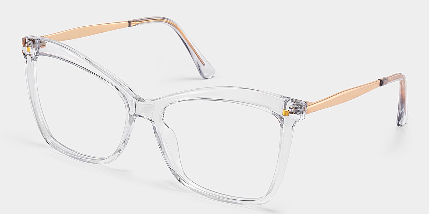 Isaebella Klar Schmetterling-Form Brille2