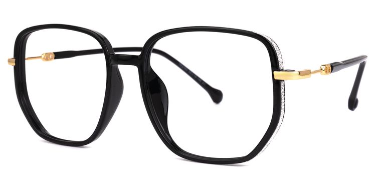 Joana Schwarz Geometrisch Brille