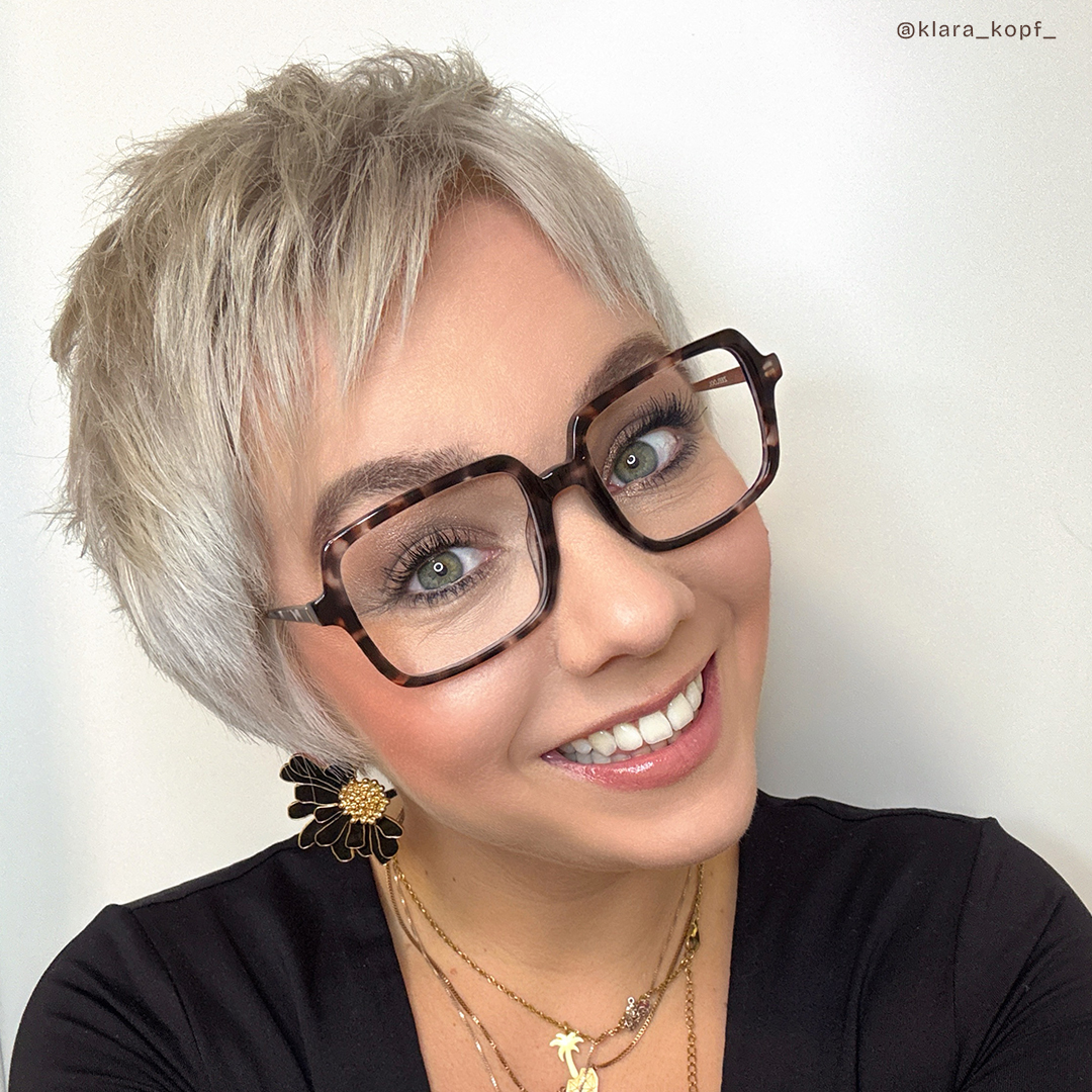 Beatrice Tortoise Rechteckig Brille8