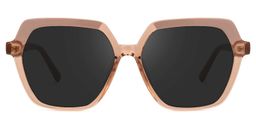 Norah Champagne Geometrische Brille0