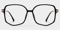 Payton Schwarz Geometrisch Brille2