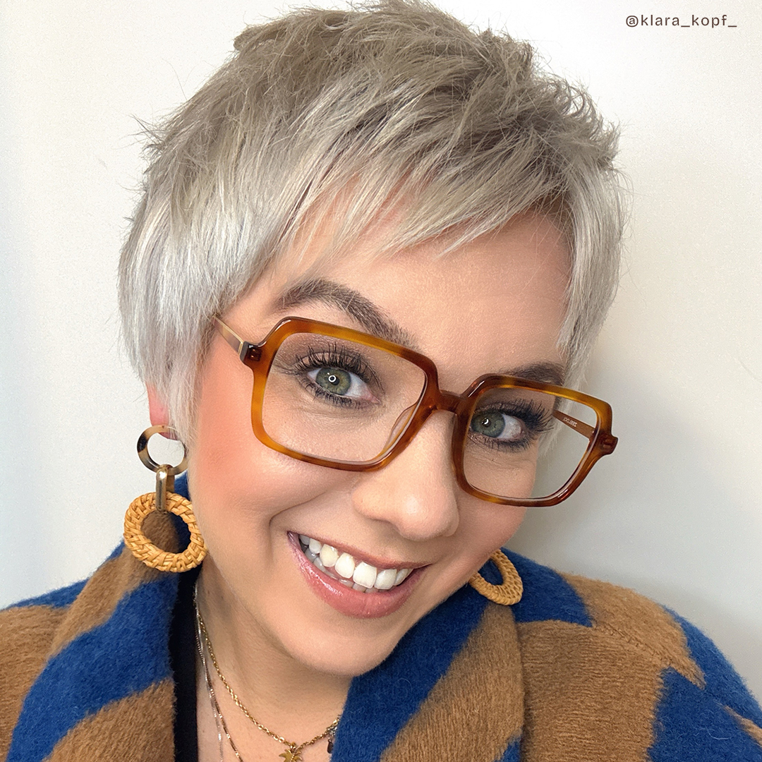 Beatrice Gelb Rechteckig Brille8