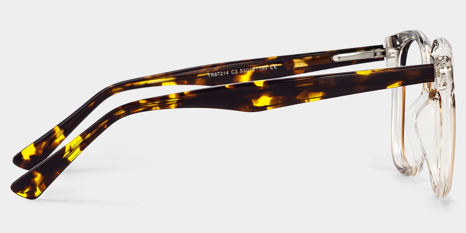 Siner Beige Quadratisch Brille4