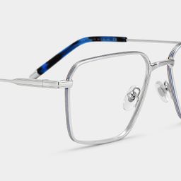 Ashley Silber  Quadratisch Brille6