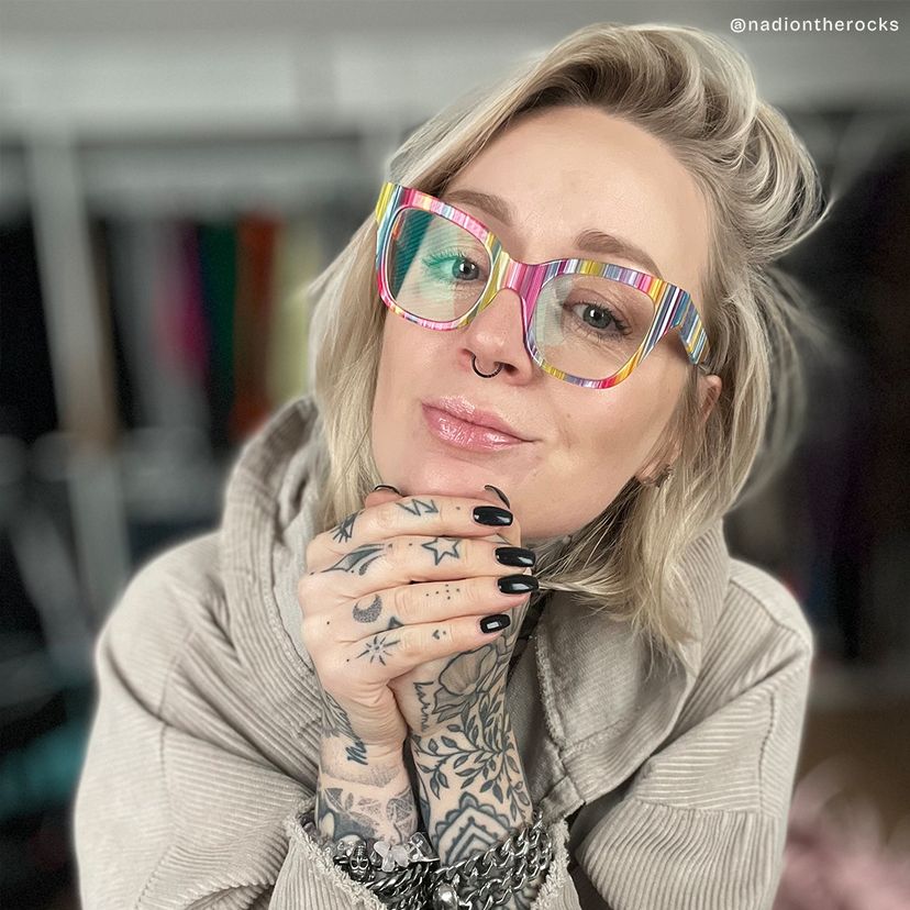 Nereyda Skittles Bunt Cateye Bonbon Brille