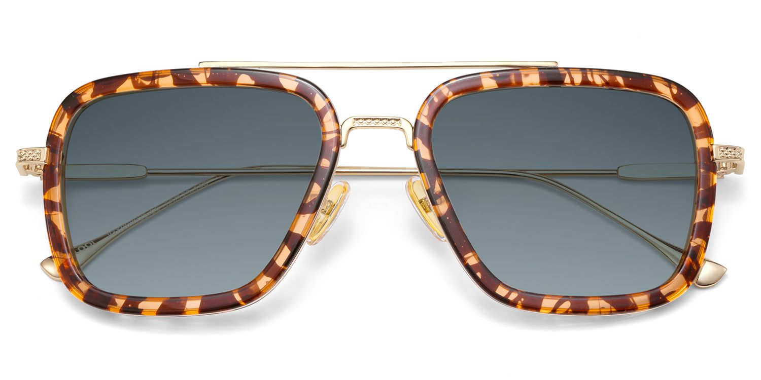 Gifford Tortoise Pilot Gemischte-Materialien Brille1