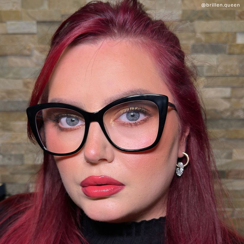 Deangela Schwarz Cateye Brille