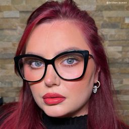 Deangela Schwarz Cateye Brille7