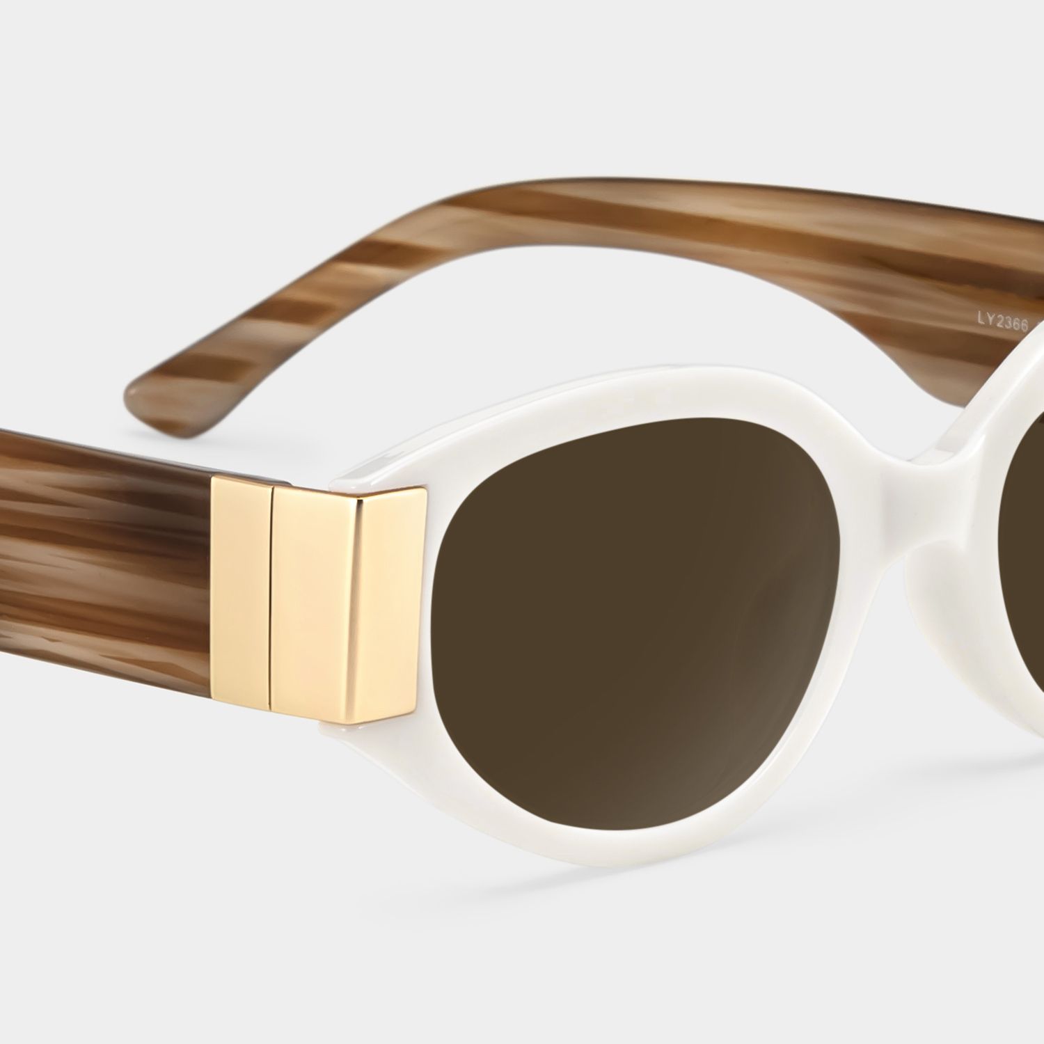 Silvia Cat Eye Weiß Sonnenbrille mit Sehstärke | ZEELOOL4