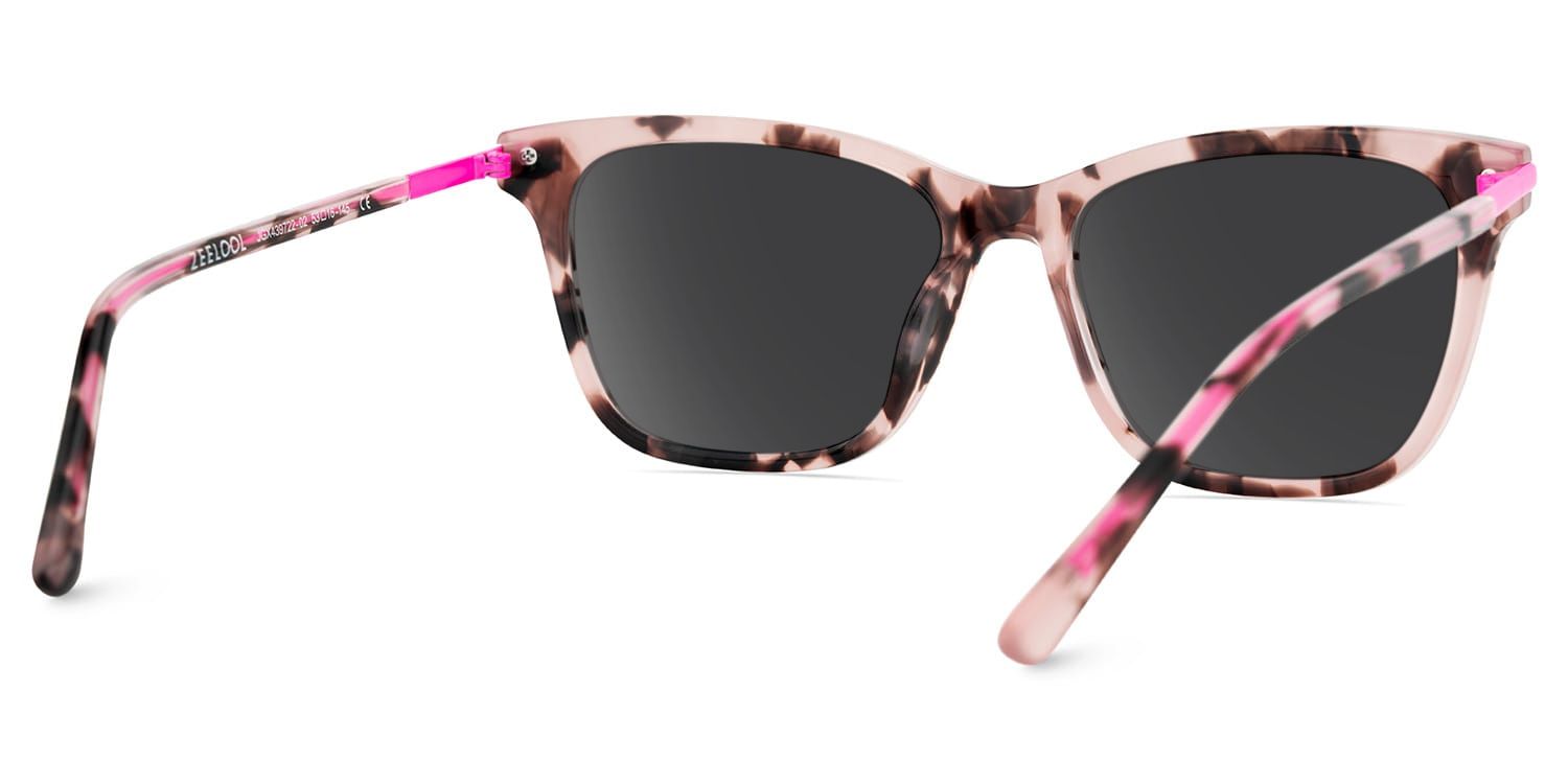 Eliot Rectangle Style in Rosa-Tortoise Sonnenbrille | ZEELOOL4