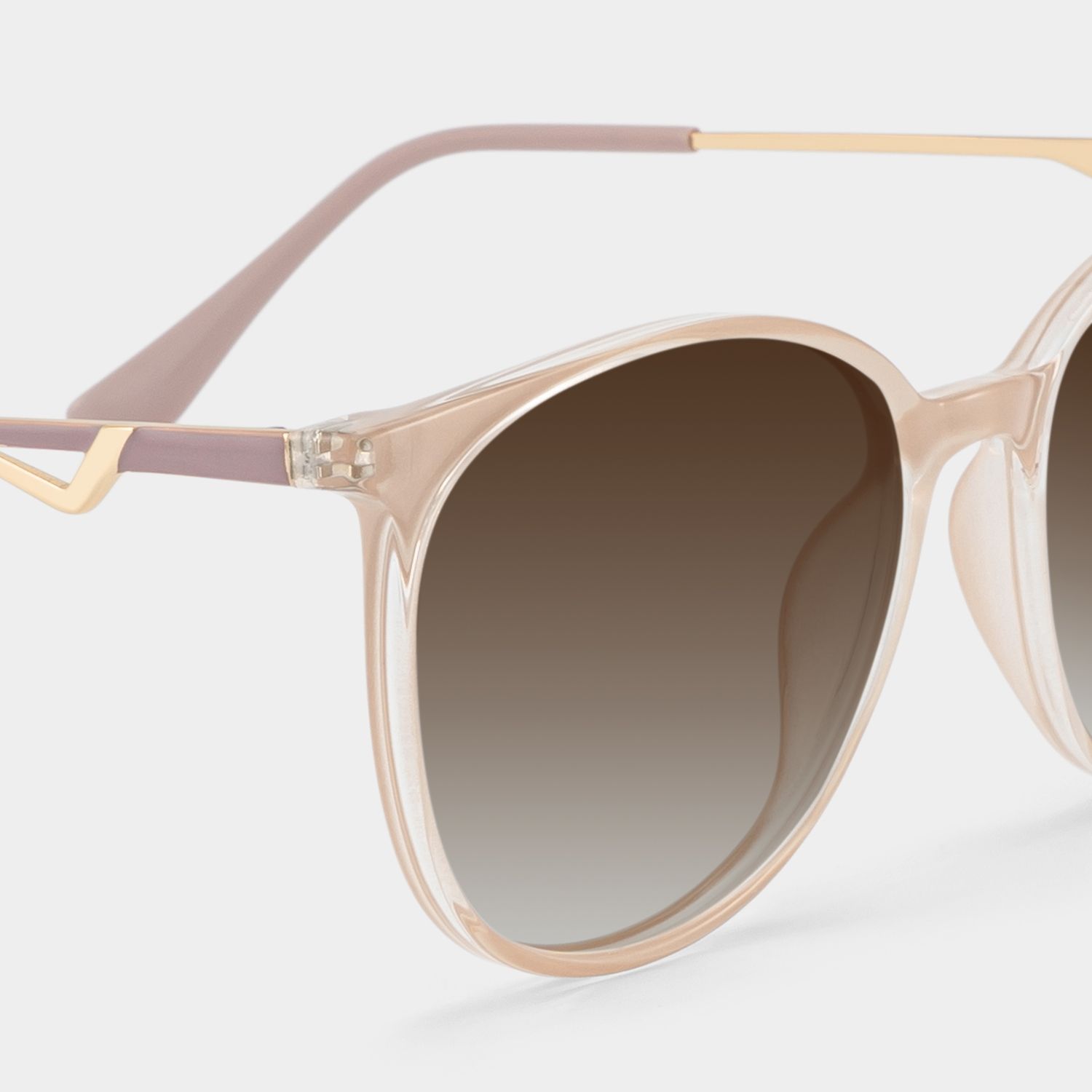 Babbage Hellbraun Round Sonnenbrille, die Dein Gesicht umrahmen | ZEELOOL4